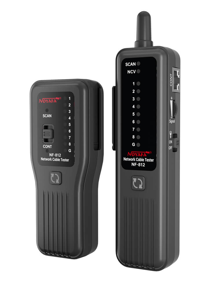 Testador de cabo de rede NOYAFA NF-812 para RJ45 e RJ11