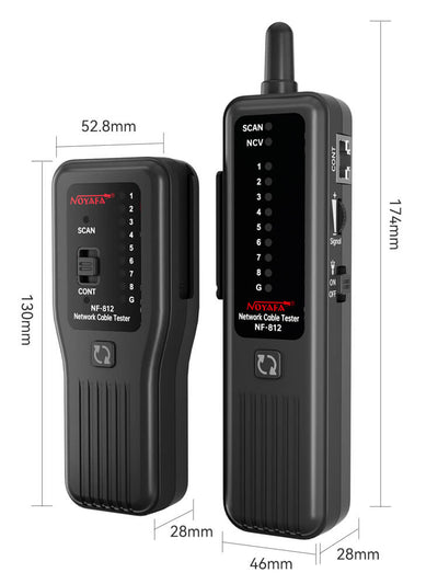 Testador de cabo de rede NOYAFA NF-812 para RJ45 e RJ11