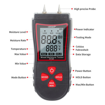 NOYAFA NF-568 Medidor digital de umidade